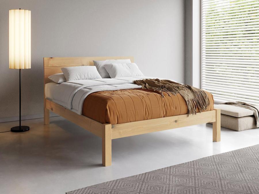kensington bed in natural untreated