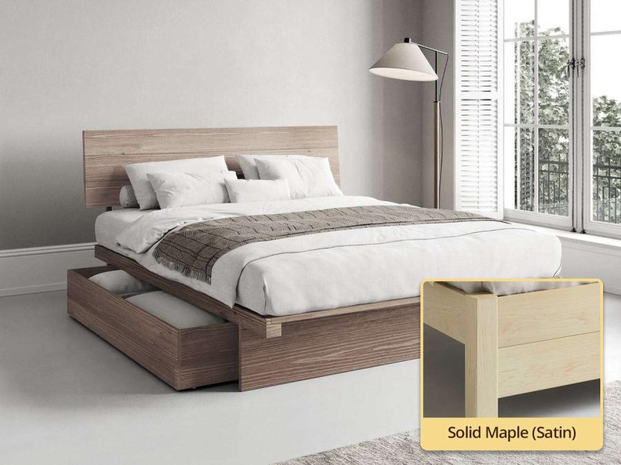 Japanese Storage Bed solid maple