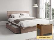 Japanese Storage Bed solid sapele