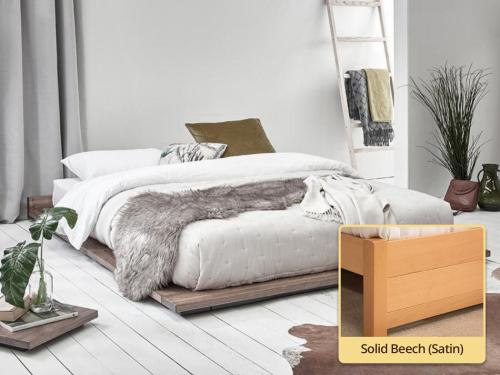 low modern attic Solid Beech (Satin)