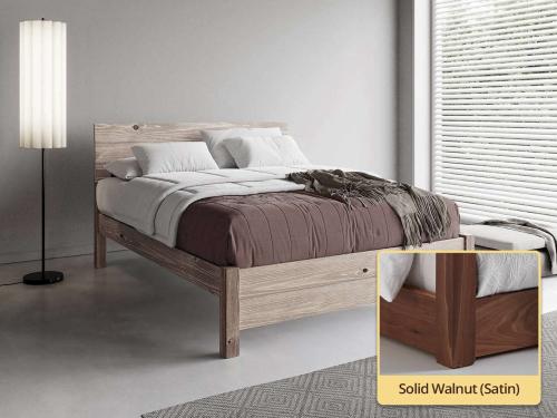 Chelsea Bed solid walnut