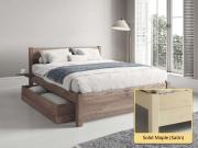 London Storage Bed solid maple