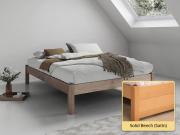platform bed no headboard Solid Beech (Satin)