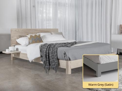 Low Kensington Bed warm grey