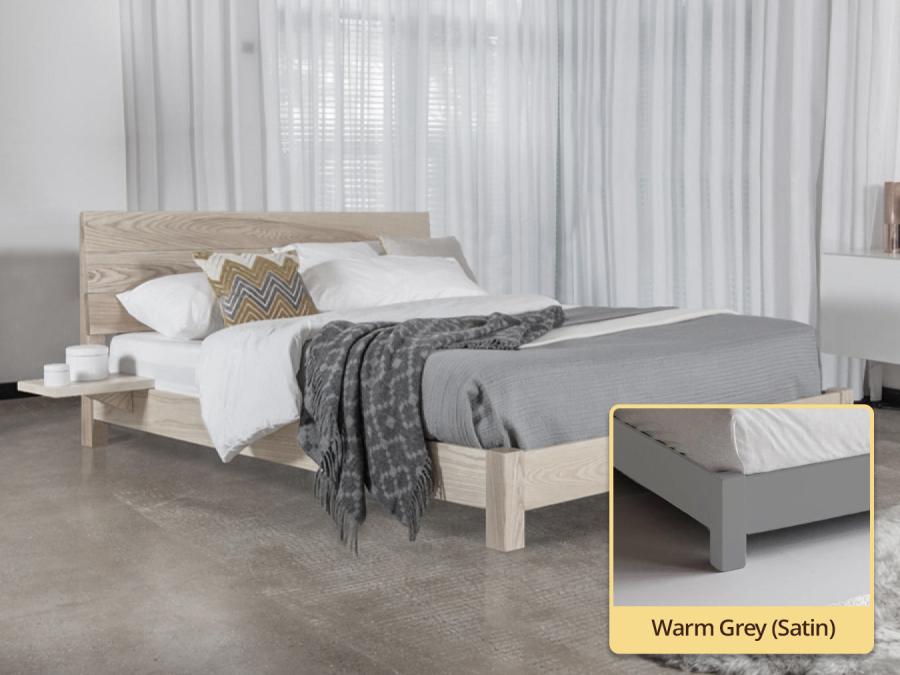 Low Kensington Bed warm grey