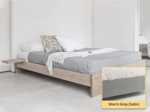 Enkel Bed (No Headboard) warm grey
