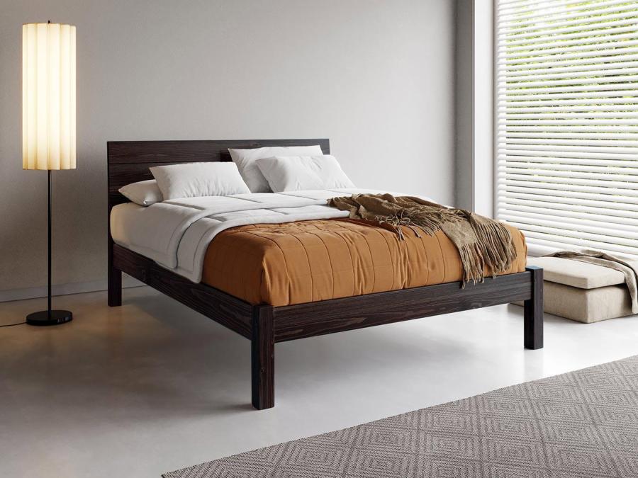 The Kensington Bed in Black Wash