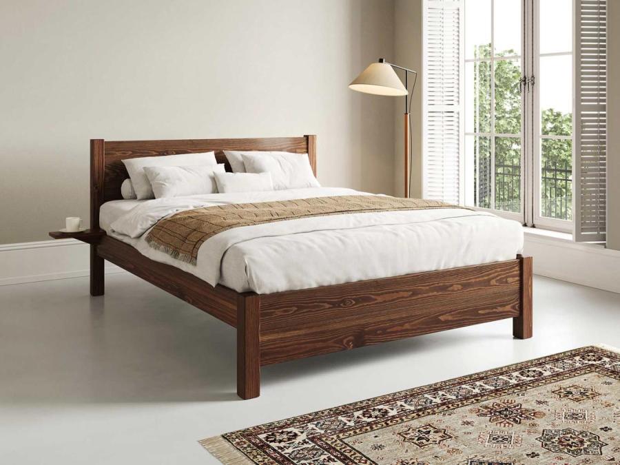 oxford platform bed frame coffee bean finish
