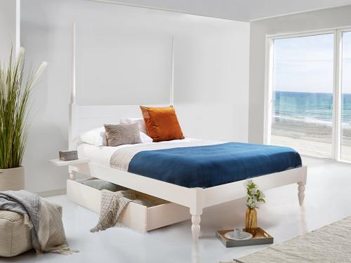 moroccan four poster platform bed frame by get laid beds