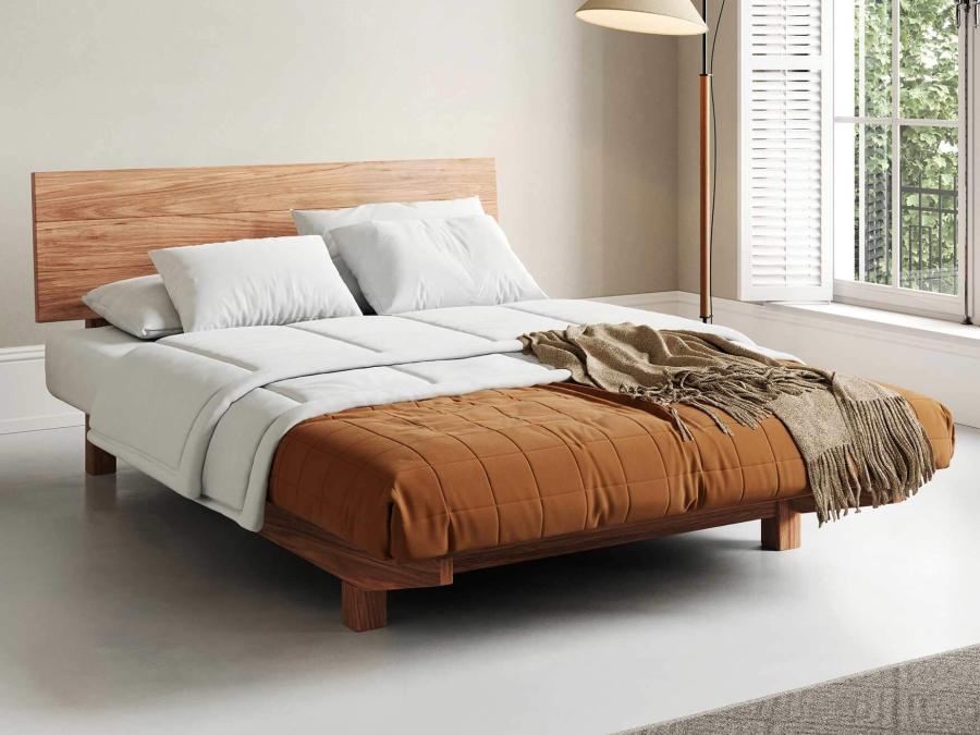 solid oak wooden bed frame