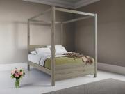 grey wash canopy bed frame by get laid beds