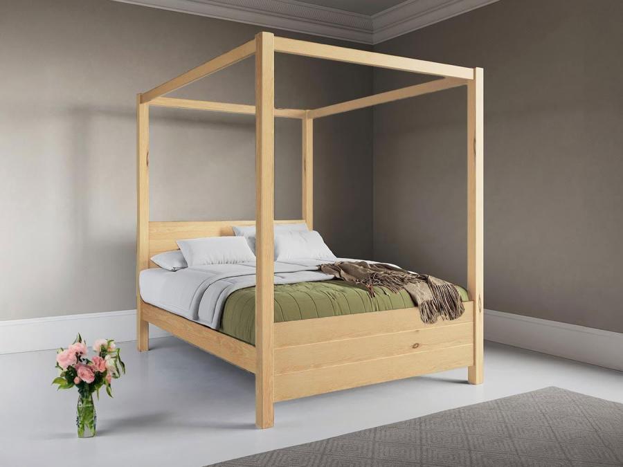 four poster bed summer natural untreated