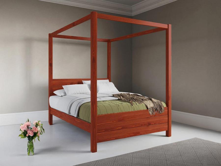 red four poster canopy bed frame summer design solid wood by get laid beds