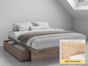 Japanese Storage Bed (No Headboard) solid ash