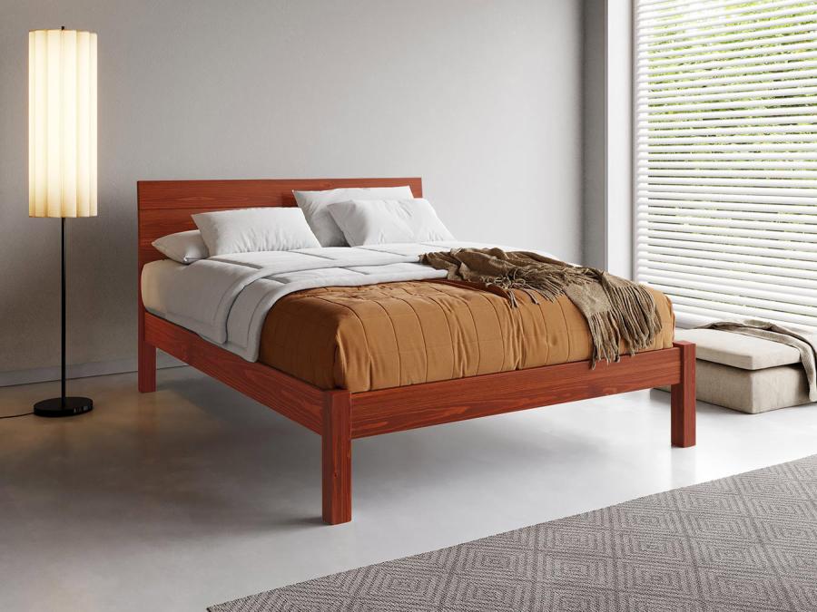 red kensington wooden bed frame
