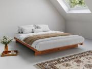 wooden platform bed frame without headboard japanese attic bed in cinnamon by get laid beds