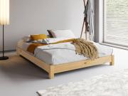 low platform bed natural wood by get laid beds