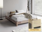 Low Platform Bed (No Headboard) solid maple