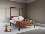 coffee bean finish four poster platform bed frame by get laid beds