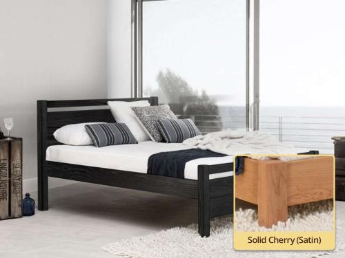 solid cherry wooden bed frame cambridge design by get laid beds