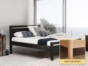solid oak wooden platform bed