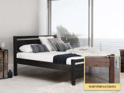 solid walnut cambridge wooden platform bed