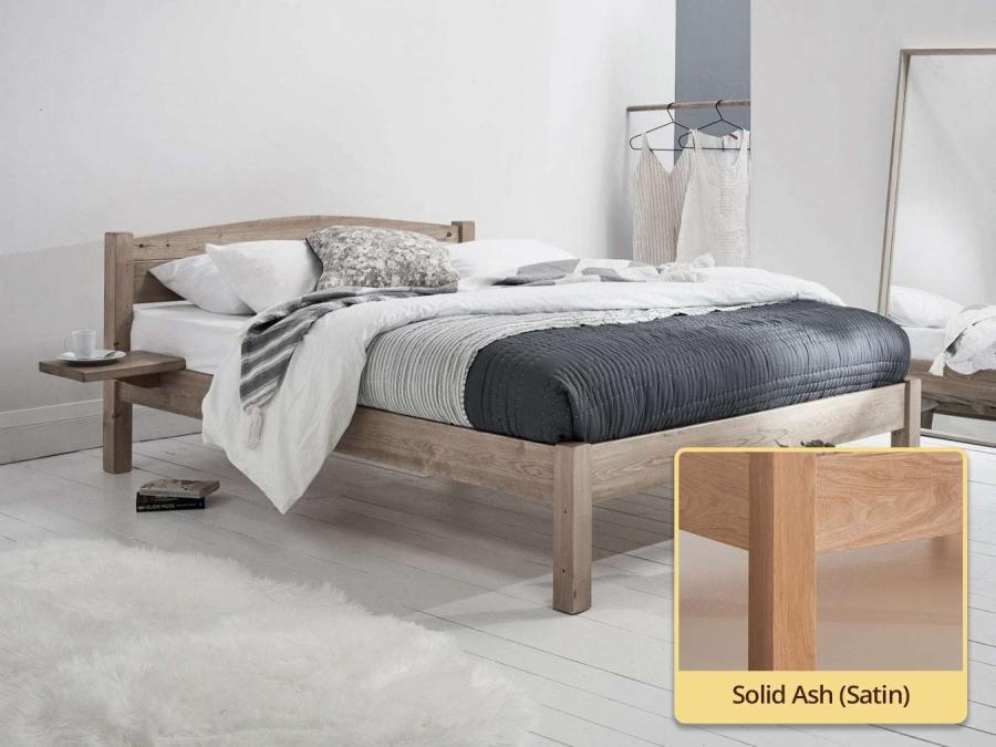 solid ash classic wooden bed frame by get laid beds