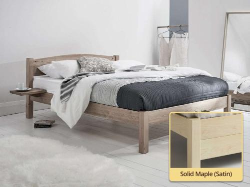 solid maple classic platform bed frame by get laid beds
