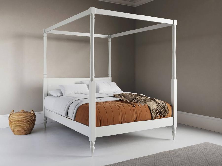 white four poster wooden bed frame country design by get laid beds