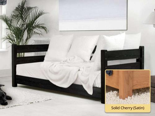 solid cherry modern day bed by get laid beds