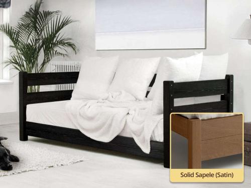 solid sapele wooden bed by get laid beds