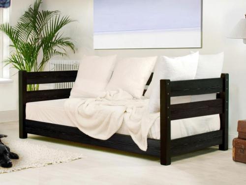 black wooden day bed