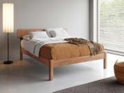 solid oak wooden bed deco bed