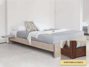 solid walnut platform bed enkel design