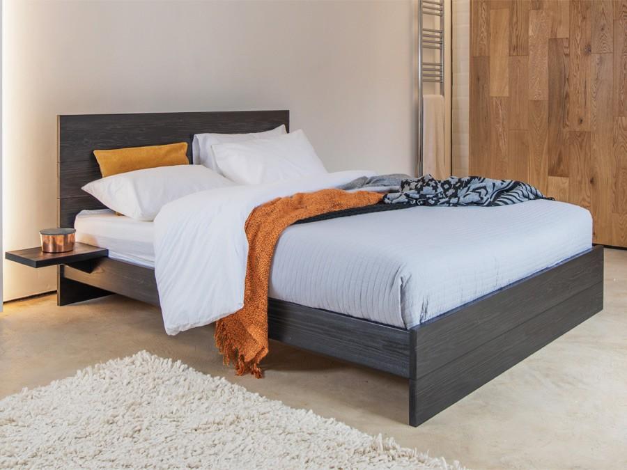 black wooden bed frame enkel design by get laid beds