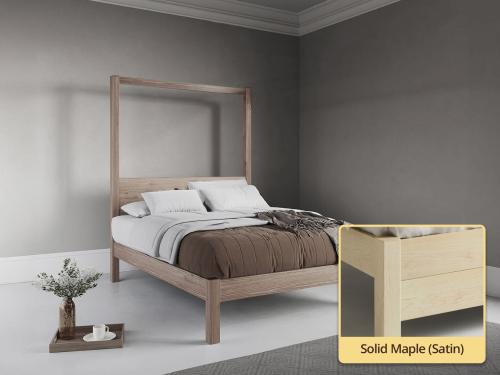 solid maple four poster platform bed by get laid beds