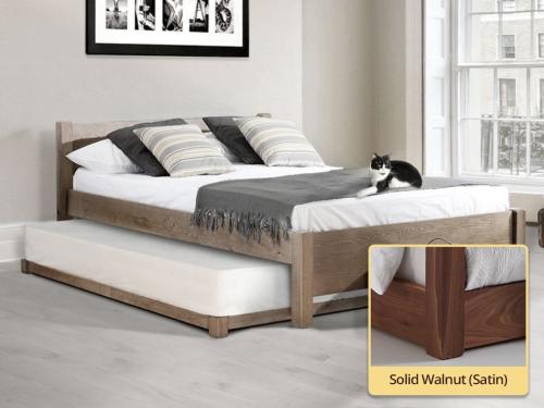 solid walnut guest bed by get laid beds
