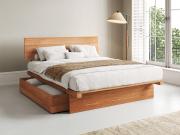 japanese storage bed in cinnamon