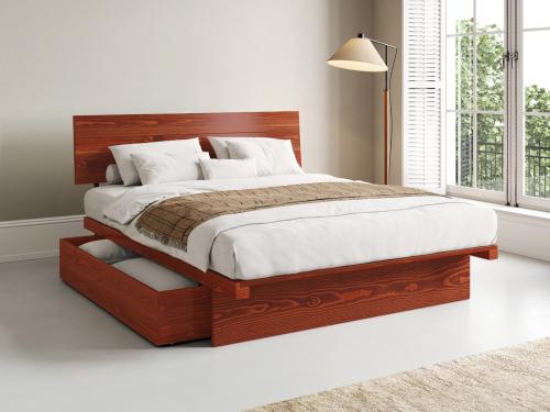 japanese red storage bed