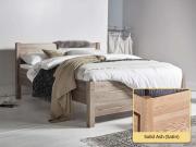 solid ash kings bed