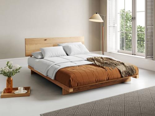 honey finish attic bed with headboard fuji design by get laid beds