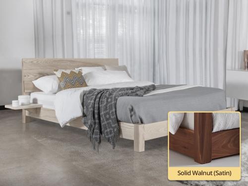solid walnut low platform bed kensington design by get laid beds