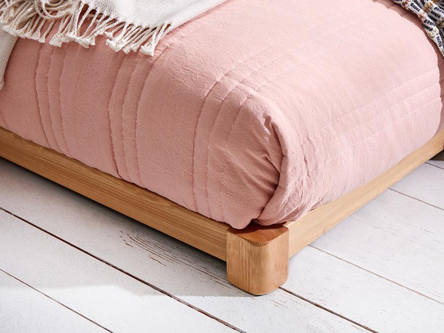 low loft wooden bed leg