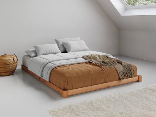 low space saver bed frame cinnamon
