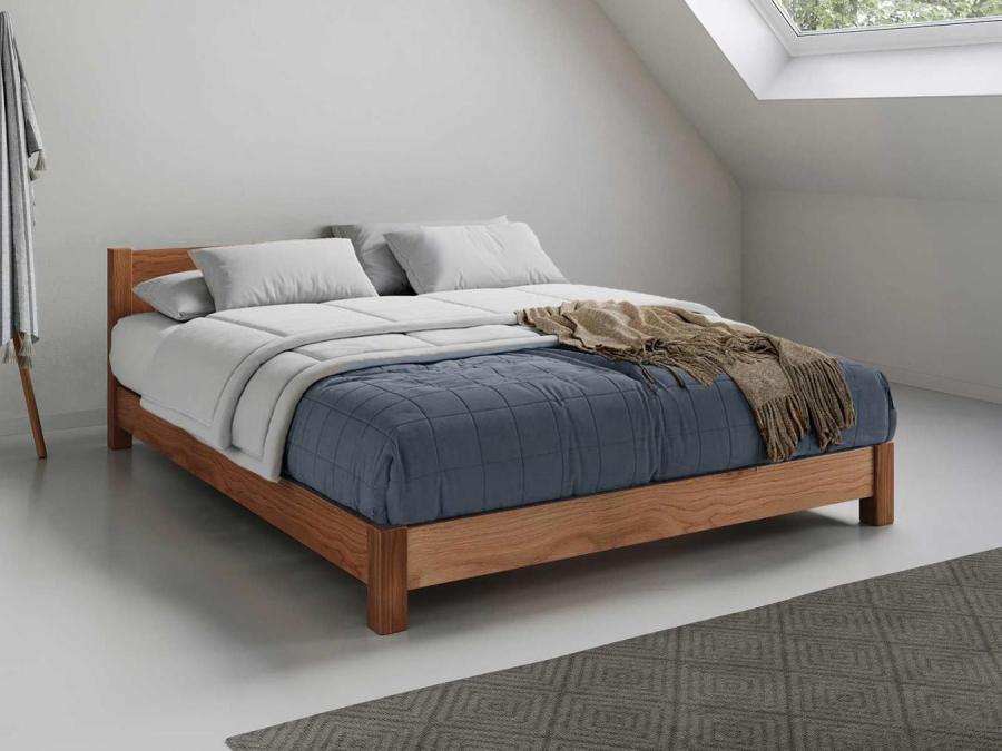 low oriental space saver solid oak bed frame