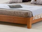 low platform bed wooden leg