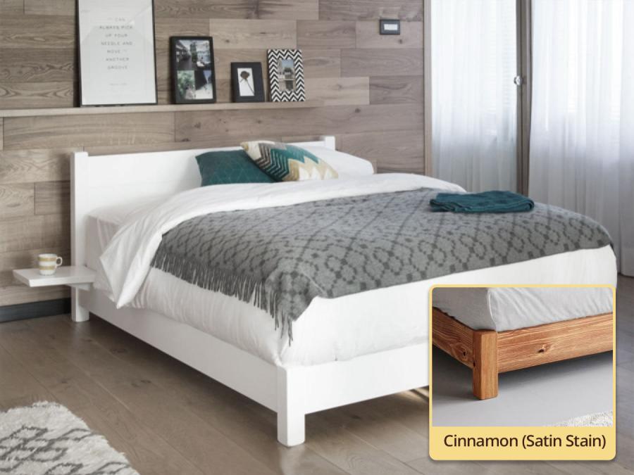 low bed frame japanese bed in cinnamon by get laid beds