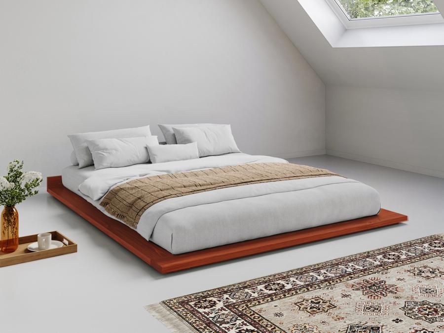 red low modern attic bed frame by get laid beds