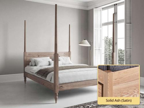 solid ash four poster bed moroccan design by get laid beds
