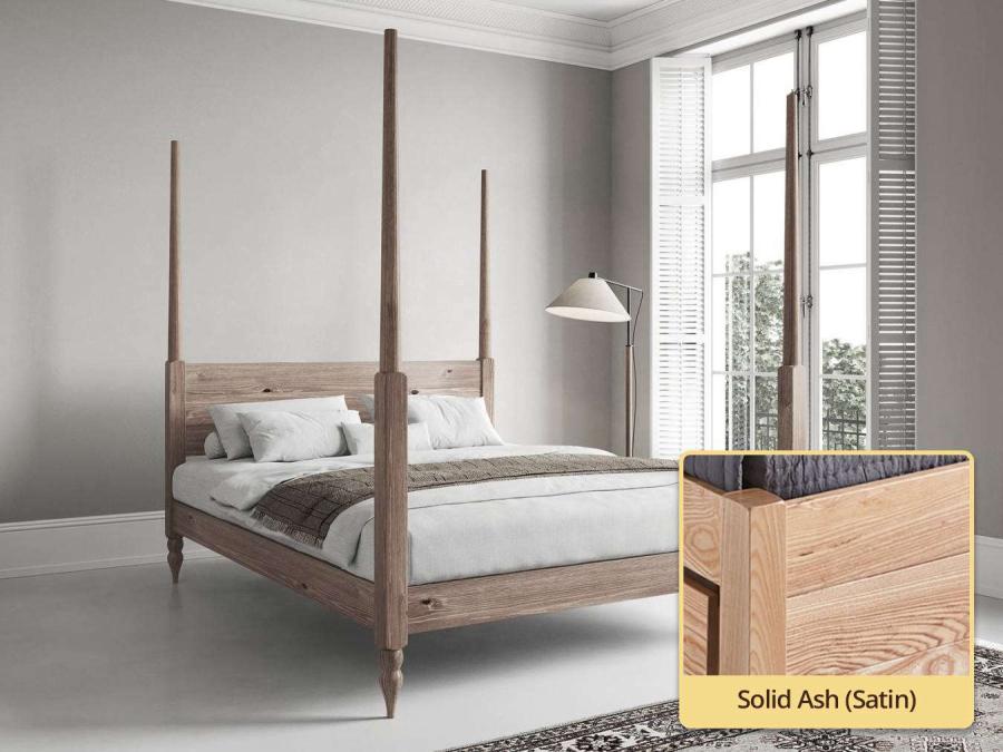 solid ash four poster bed moroccan design by get laid beds